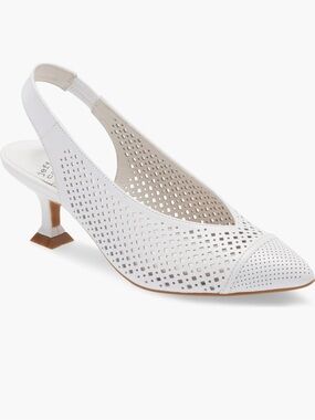 Jeffrey Campbell ~ Bianca Slingback Pump ~ Women’s Size 9 ~ White